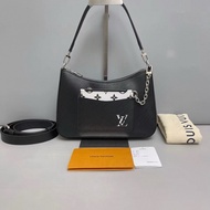 LV路易威登Marelle黑色水波紋子母包 芯片