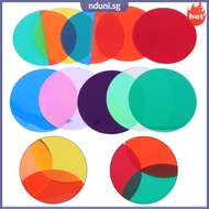 10 Pcs Classroom Light Filters Color Illumination Gel 6.60X6.60X0.01CM PVC nduni