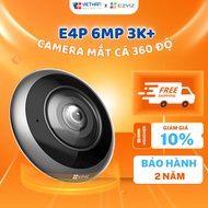 EZVIZ E4P Wifi Camera 6MP Panoramic 360 Fisheye, AI Human Identification, 2-Way Talk, Night Infrared