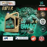 Ready Stock MOTION Ester Apexion API SP Fully-Synthetic Engine Oil (4L/5W40)