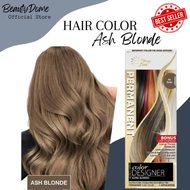 Permanent Hair Color by Merry Sun with Free Conditioner, Hair Cap and Gloves - LIGHT ASH BLONDE 60ml