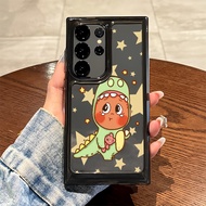 For Samsung S25 Ultra S25FE S24 Ultra S24 FE A56 A55 Dinosaur Twinkle Twinkle Hard Transparent Case 