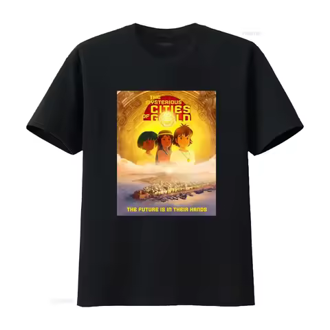 Mysterious Cities of Gold 80s Kids Cartoon Adventure T Shirt All Sizes The Future is in Their Hands 