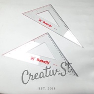 Butterfly Triangle Ruler 34 Cm Bt-12 Triangle Ruler