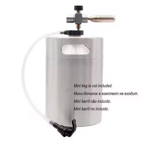 Mini Keg Basic Tap Kit Portable Growler Dispenser Homebrew Beer Kegging Equipment