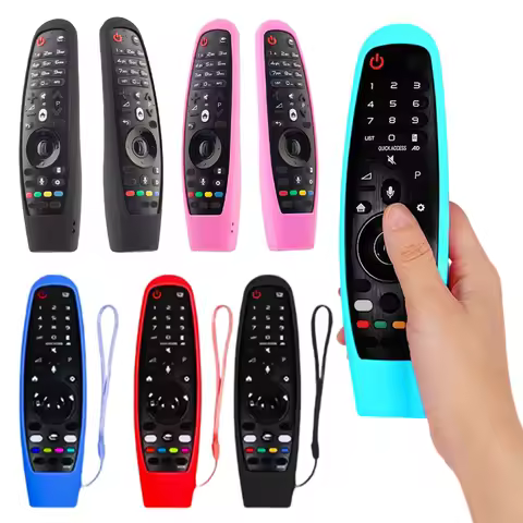 Silicone Remote Control Covers Replacement Cover For LG TV Stick AKB75855501 Shockproof Resistant Re