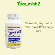 Viên Uống Ivory trắng da giảm nám tàn nhang Ivory Caps 60 viên của mỹ