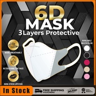【Murah  Mask】Duckbill Mask 50PCS for Adult 6D Earloop Face Mask 3d Disposable mask Masker Design Mask Topeng Muka Protective