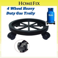 Heavy Duty 4 Wheel Gas Trolly / Gas Rack