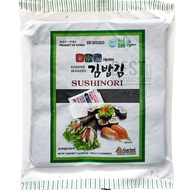 ❁KOREA 50s Garimi Sushi Nori Gimbap Roasted Seaweed 50pcs Full Cut (HALAL) Vegan Vegetarian❉