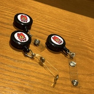 PNP WHISTLE HOLDER / ID HOLDER RETRACTABLE BLACK WITH PNP LOGO