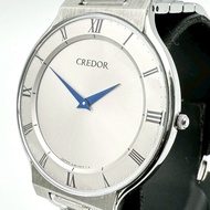 精工 GCAT985/8J80-0AM0 Credor 男士石英錶，不鏽鋼，銀色