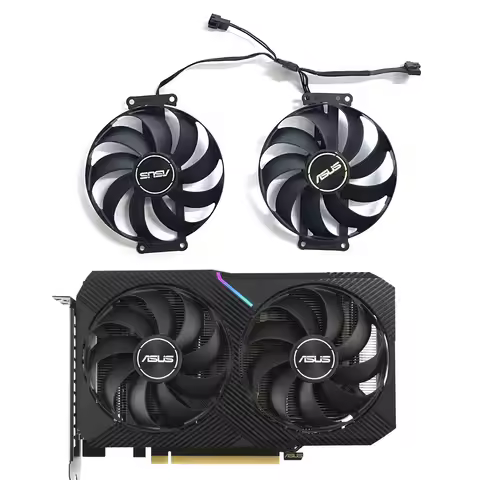 For ASUS Dual RTX 3060TI 3060 Mini Graphics Fan CF9010U12S T129215SU PLA09215S12H Dual GTX1660 Super