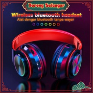 B39 Wireless Headset Bluetooth 5.0 Colorful LED Wireless Headphones Ove-Ear Headphones