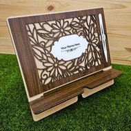 Rehal Hibrid Adjustable Quran Stand Hybrid Quran Stand with Built-In Quran Pointer Penunjuk