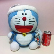 全新日本景品 正版毛公仔 Doraemon 大叮噹 哆啦A夢 多啦A夢 聖誕節禮物 Xmas Christmas gift 銀色聖誕帽