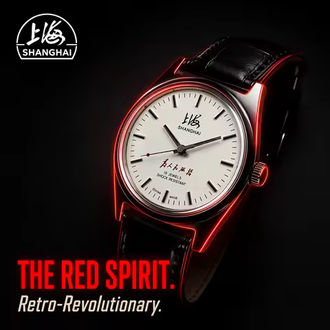 Shanghai 7120 Retro Manual Mechanical Watch 19 Jewels Shock Resistant Stainless Steel Men's Dress Wa