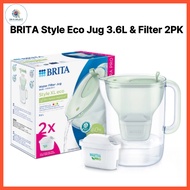 BRITA Style Eco Water Filter Jug 3.6L with 2 Filters