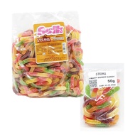 String Gummy Candy [50g] Gula-gula Kenyal Berperisa Buah-Buahan