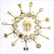 YT4 FAIRY TAIL Keychain Anime Zodiac Spirit Keyring Aquarius Capricorn Virgo Loke Cosplay Key Chain 