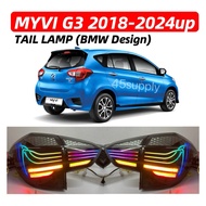 Perodua Myvi Tail Lamp G3 2018 - 2025 LED LIGHT BAR CSL LASER Design Dynamic Tail Lamp With Signal R