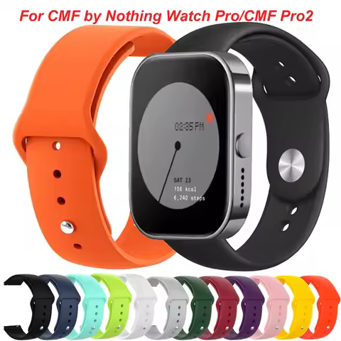 Silicone Watchband For CMF Watch Pro Strap 22mm Replacement Correa Wristband For CMF by Nothing Watc