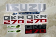 Tem chữ dán xe tải Isuzu QKR 270 full bộ tem dán xe Isuzu qkr270