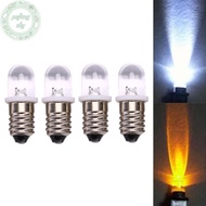 PUSKY 5pcs E10 Led Bulb DC 3V 4.5V Instrument Bulb Indicator Bulb Flashlight Bulb TH