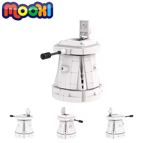 MOC2072 Movie MOC DF.9 Hoth Turret Defense Tower Model Building Blocks Sci-Fi Military Weapons DIY A
