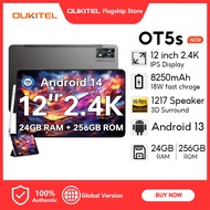 OUKITEL OT5S 24GB+256GB 12 Inch FHD+ Display Tablet 8250mAh Android 13 16MP Camera MTK Tablet