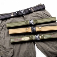 Military Training Iron-Free ACU Digital Camouflage Canvas Belt CQB Outdoor Military Fan Nylon Pants 