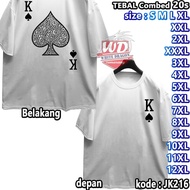 K BIG SIZE CARD T-SHIRT CODE JK216 JUMBO 2XL 3XL 4XL 5XL 6XL 7XL 8XL 9XL 10XL 11XL 12XL