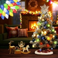 Mini Christmas Light for Tabletop Xmas Tree 120inch/10 Ft Christmas Dollhouse Light with 35 Multicol