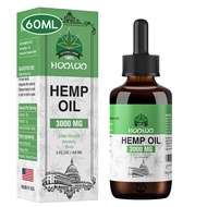 2Fl Oz HOOLOO Hemp Oil for Adults 3000MG for Bedtime Support, Unwind, Relief Muscle Joint Discomfort