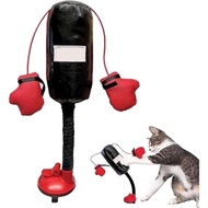 Boxing Bag Toys for Cats, Boxing Bag Cat Toys with Gloves, Mini Boxing Bag Cat Toys, Interactive Kit