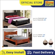 KLSB Wooden Bed / Wooden Bed Frame / Wooden Bed Frame Queen / Katil Queen / Katil Kayu /Double Bed/Queen wood solid