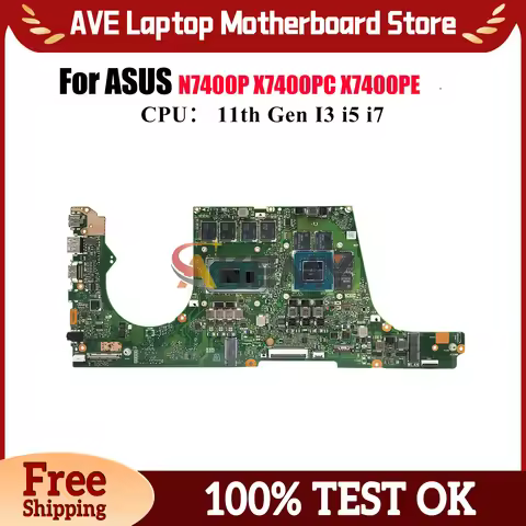 X7400PC Laptop Motherboard For ASUS X7400PC K3500P X7400P K3400P X7400PE V3500P V3400P N7400P Mainbo