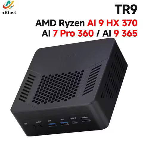 TOPC TR9 AI7 Pro 360 AI9 365 AI9 HX370 Mini PC Windows 11 Pro DDR5 5600MHz PCIe4.0*4 WiFi 6E BT5.3 O