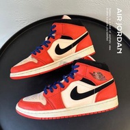 [二手] AIR JORDAN 1 RETRO MID SHATTERED BACKBOARD 小扣碎 US10 852542-800 裸鞋