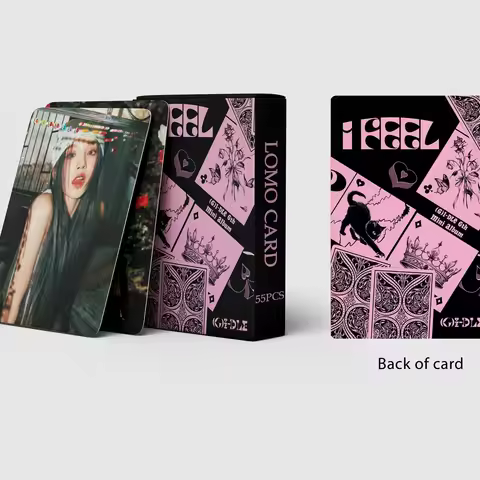 55pcs/set Kpop GIDLE INEVER DIE Lomo Cards (G)I-DLE Album Girls I Burn Photo Card Postcard Fans Gift