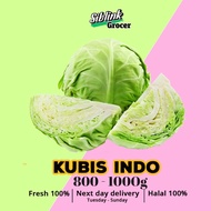 Fresh Kubis Indo Cabbages Harga Pasar Borong 1000g SAYURAN SEGAR Vegetables Murah Grocery Segar Bara
