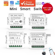 WiFi Smart Switch 1/2/3/4 Gang  Works with Tuya WiFi Light Switch 4 way Control Mini Smart Breaker S