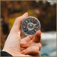 Twelve-constellation Commemorative Coin Painted Ancient Silver Smiley Coin Tarot Votive Coin Sun Moon greiwesg