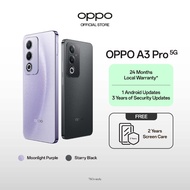 OPPO A3 Pro 5G 16(8+8GB) + 256GB / MTK Dimensity 6300 / 45W SUPERVOOC / 5100mAh Battery /2 Years War
