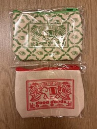 (包郵) 泰國潮牌 帆布 good goods 大象 散子包 散銀包  方便輕巧