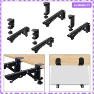 [Cuticate1] 2Pcs Under Desk Keyboard Tray Foldable Brackets,Desktop Extension Shelf Keyboard