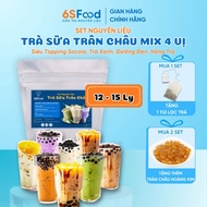 Set Trà Sữa Mix 4 vị Thành Phẩm 15 Ly 🔥FREESHIP🔥 Trà Sữa Socola Trà xanh Hồng Trà Sữa Đường đen Thơm