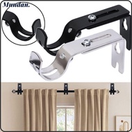 MUNDAN 1pc Curtain Rod Holder, Adjustable Hardware Curtain Rod Brackets, Fashion Home Metal Hanger for 1 Inch Rod Window Curtain Rod Support for Wall