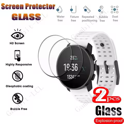 2PCS 9H Tempered Glass Screen Protector For Suunto 9 Peak Pro Baro 3 5 7 Suunto3 9Baro Suunto5 Verti