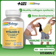 Solaray, Timed Release, Vitamin C, Rosehip, Stearic Acid, Contains Silica, 1000 mg, 250 Tablets